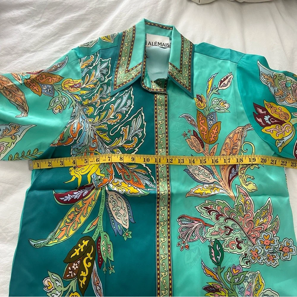 Alemais Franca shirt, size 4 US, silk satin, mint condition - Picture 3 of 11